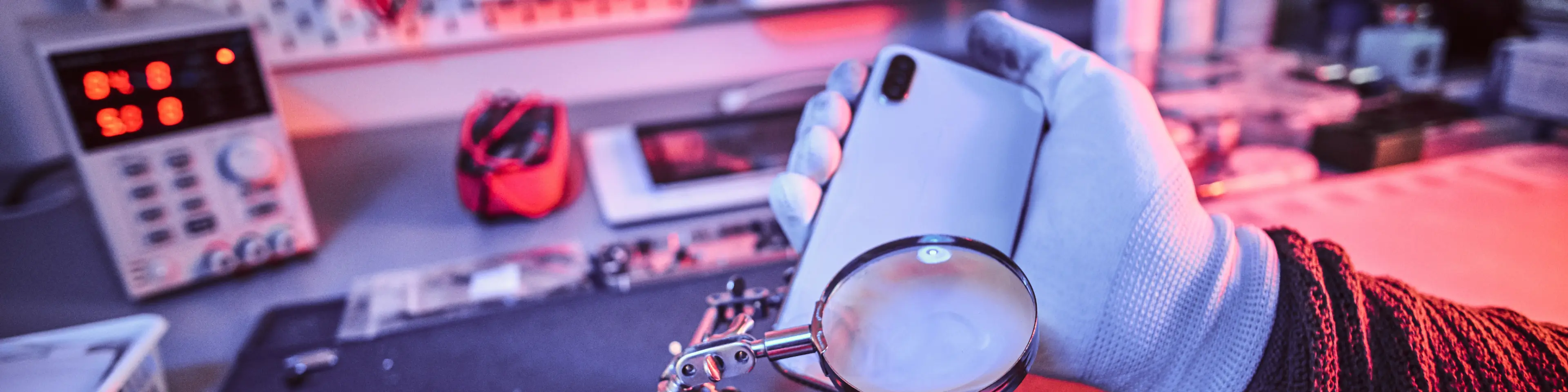 Technicien travaillant sur un ordinateur portable